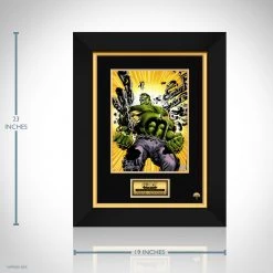 VAULT COLLECTIBLES The Incredible Hulk Hand-Signed Artwork Print By Artist Neal Adams Custom Frame Signed Memorabilia