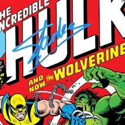 RARE-T The Incredible Hulk And Now The Wolverine #181 Stan Lee Limited Signature Edition Comic Book Cover Art Custom Frame