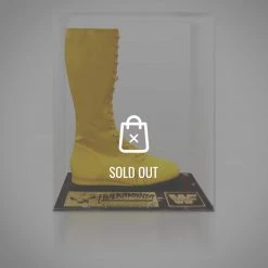 APW Hulk Hogan Hand-Signed Boot Rare-T Exclusive Museum Display