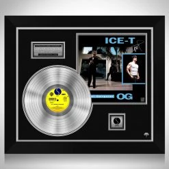 RARE-T Ice-T - Original Gangster Limited Signature Edition Licensed Platinum LP Custom Frame