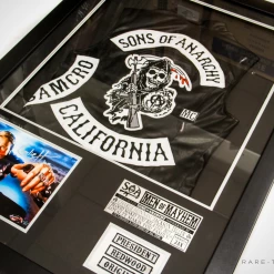 APW Sons Of Anarchy Jax Vest And Signed Photo By Charlie Hunnam Custom Frame Signed Memorabilia