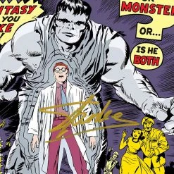 RARE-T Incredible Hulk #1 - Stan Lee Limited Signature Edition Licensed Comic Book Cover Art Custom Frame