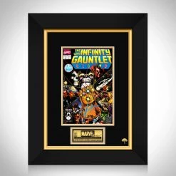 RARE-T Limited Edition Frames Thanos Infinity Gauntlet #1 Stan Lee Limited Signature Edition Comic Book Cover Art Custom Frame