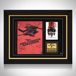 RARE-T Inglourious Basterds Movie Script Limited Signature Edition Studio Licensed Custom Frame Limited Edition Frames