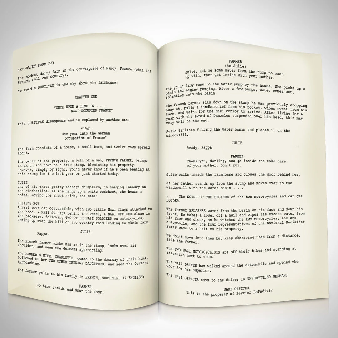 RARE-T Inglourious Basterds Movie Script Limited Signature Edition Studio Licensed Custom Frame Limited Edition Frames 3 RARE-T Inglourious Basterds Movie Script Limited Signature Edition Studio Licensed Custom Frame Limited Edition Frames