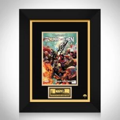 APW Inhumans Vs X-Men (2017) #1 Hand-Signed Comic Book By Stan Lee Custom Frame