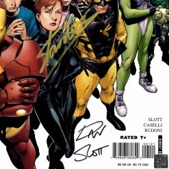 RARE-T Limited Edition Frames Avengers Initiative #1 Dan Slott & Stan Lee Limited Signature Edition Comic Book Cover Art Custom Frame