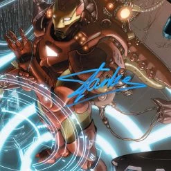 RARE-T The Invincible Iron Man #1 - Stan Lee Limited Signature Edition Comic Book Cover Art Custom Frame