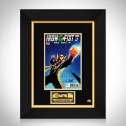 RARE-T Iron Fist #1 May (2017) Ed Brisson & Stan Lee Limited Signature Edition Comic Book Cover Art Custom Frame Limited Edition Frames