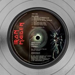 RARE-T Iron Maiden - Killers Limited Signature Edition Licensed Platinum LP Custom Frame
