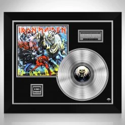 RARE-T Iron Maiden Number Of The Beast Platinum LP Limited Signature Edition Studio Licensed Custom Frame Limited Edition Frames
