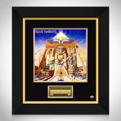 RARE-T Iron Maiden Powerslave LP Cover Limited Signature Edition Studio Licensed Custom Frame