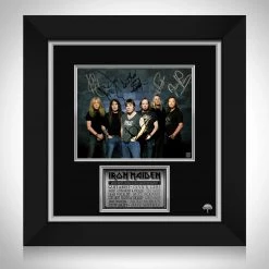 RARE-T Iron Maiden Band Photo Limited Signature Edition Studio Licensed Custom Frame