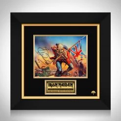 RARE-T Limited Edition Frames Iron Maiden The Trooper Photo Limited Signature Edition Studio Licensed Custom Frame