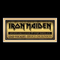 RARE-T Limited Edition Frames Iron Maiden The Trooper Photo Limited Signature Edition Studio Licensed Custom Frame