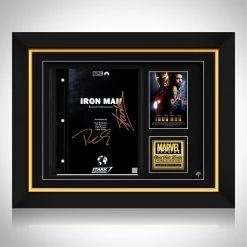 RARE-T Iron Man Movie Script Frame Limited Signature Edition Studio Licensed Custom Frame Limited Edition Frames