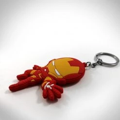 AZALEA Iron Man Double Sided Rubber Keychain Ready To Ship! 48 Hour Shipping!