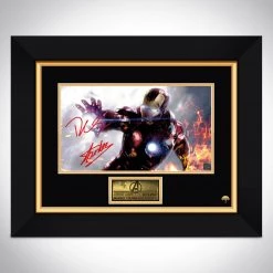 RARE-T Iron Man Shooting Photo Limited Signature Edition Studio Licensed Custom Frame