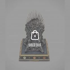 Noble Collectible Statues Game Of Thrones - The Iron Throne W/Family Crests Statue/Bookend