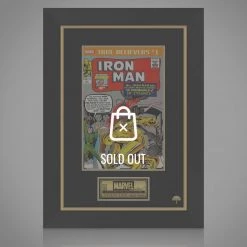 APW Signed Memorabilia Iron Man True Believers #1 Hand-Signed Comic Book By Stan Lee Custom Frame