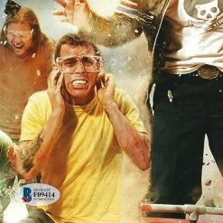 PPC Jackass 3 - Beckett Certified Hand-Signed Photo By Bam Margera Custom Frame