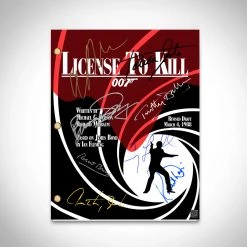 RARE-T Limited Edition Frames James Bond License To Kill Script Limited Signature Edition Studio Licensed Custom Frame