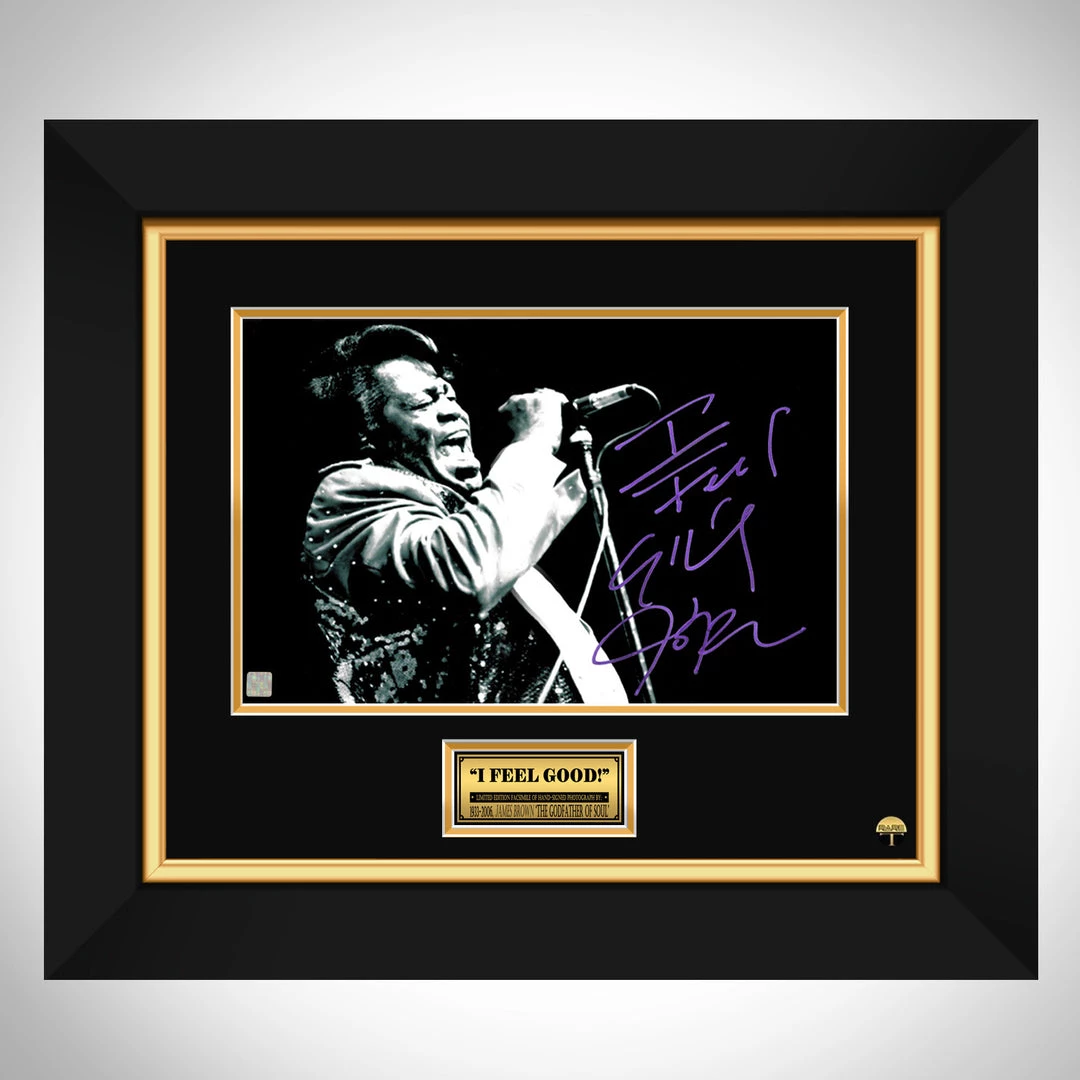 RARE-T Limited Edition Frames James Brown On Stage Photo Limited Signature Edition Studio Licensed Custom Frame 1 RARE-T Limited Edition Frames James Brown On Stage Photo Limited Signature Edition Studio Licensed Custom Frame