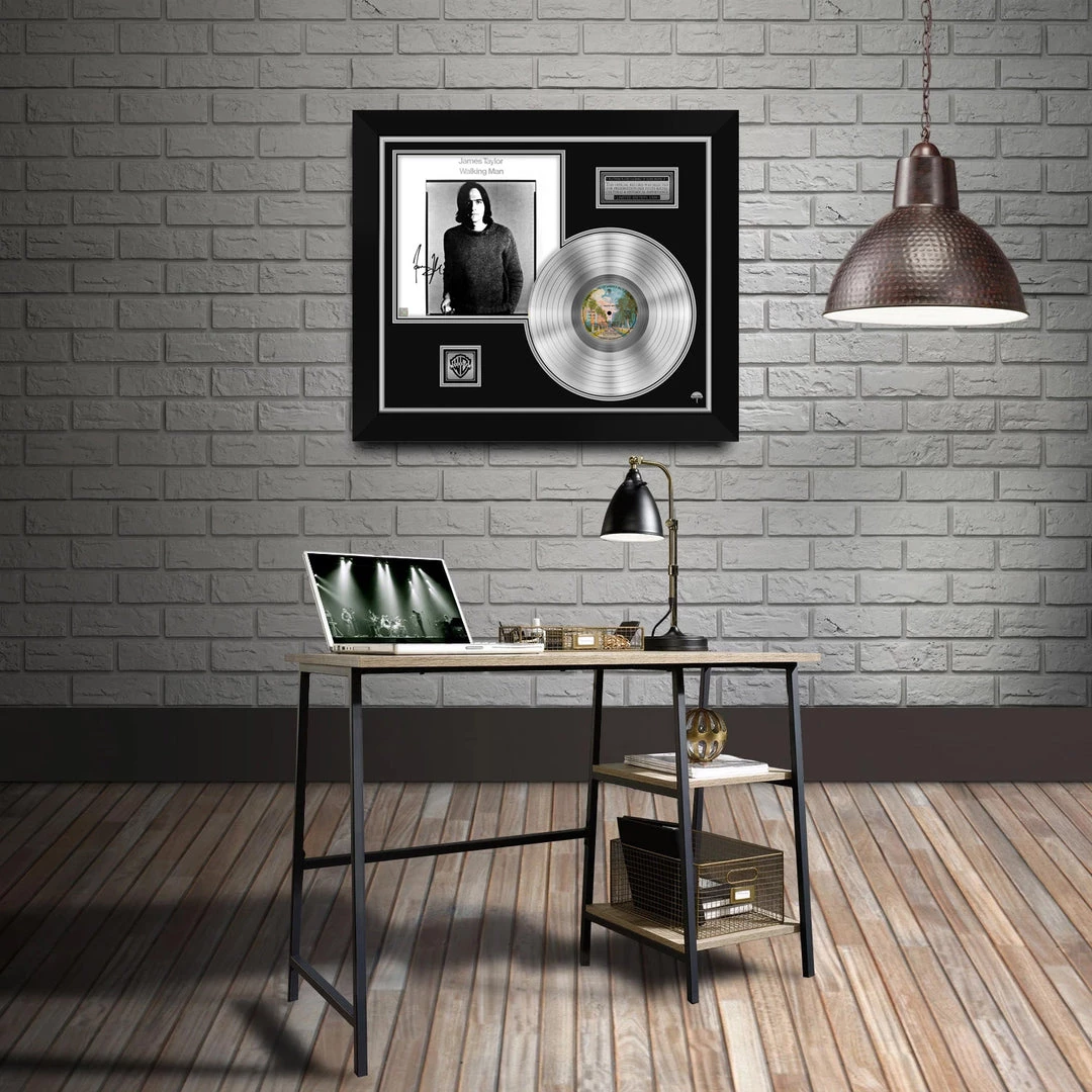 RARE-T Limited Edition Frames James Taylor Walking Man Platinum LP Limited Signature Edition Studio Licensed Custom Frame 5 RARE-T Limited Edition Frames James Taylor Walking Man Platinum LP Limited Signature Edition Studio Licensed Custom Frame
