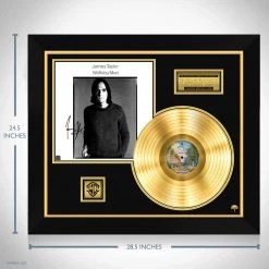 Rare-T Limited Edition Frames James Taylor Walking Man Gold LP Limited Signature Edition Studio Licensed Custom Frame