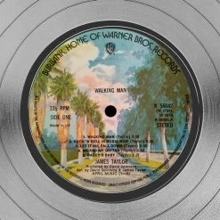 RARE-T Limited Edition Frames James Taylor Walking Man Platinum LP Limited Signature Edition Studio Licensed Custom Frame