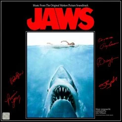 RARE-T Limited Edition Frames Jaws- Movie Soundtrack Limited Signature Edition Studio Licensed Gold LP Custom Frame