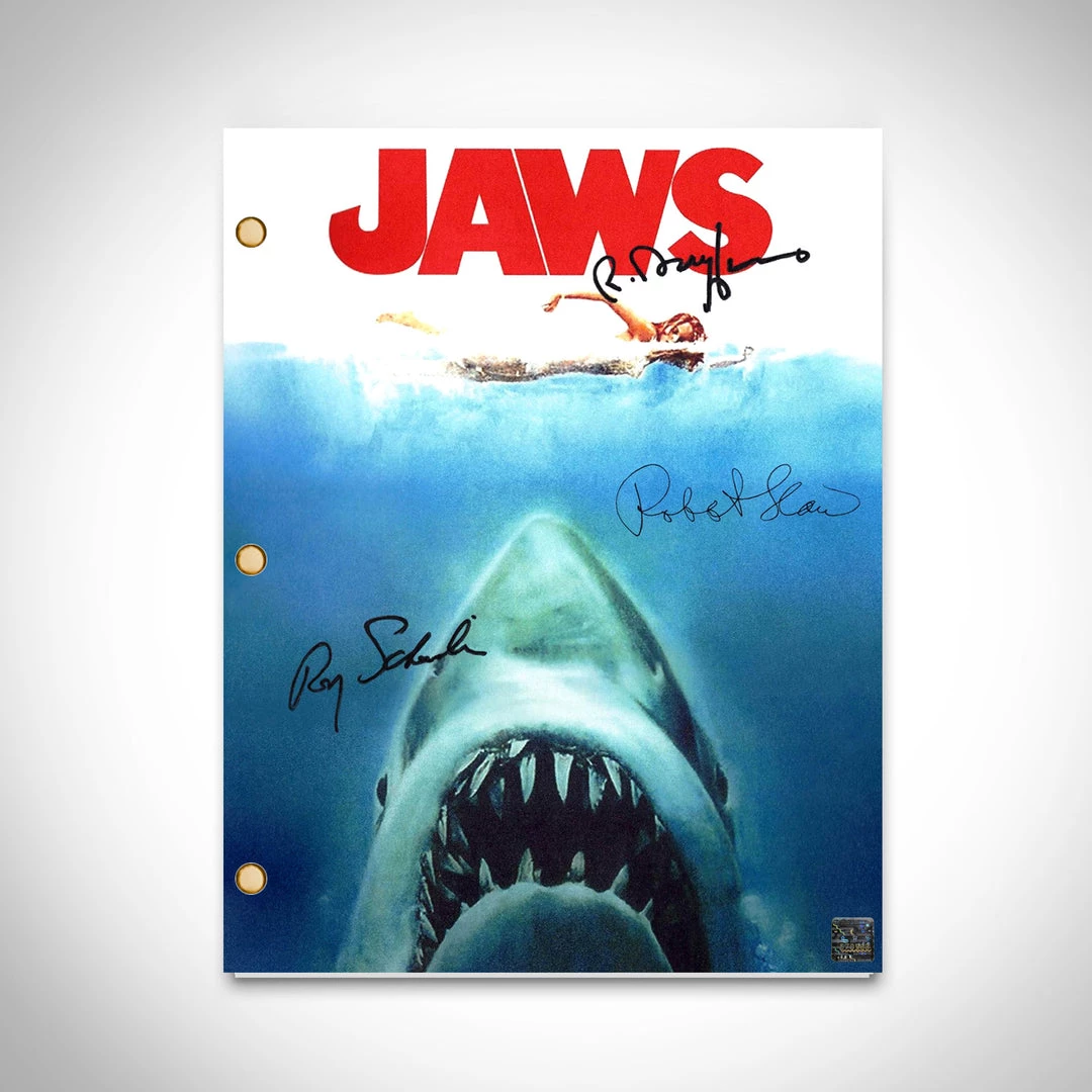 RARE-T Jaws Movie Script Limited Signature Edition Studio Licensed Custom Frame 2 RARE-T Jaws Movie Script Limited Signature Edition Studio Licensed Custom Frame
