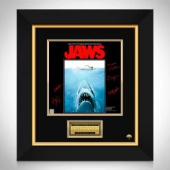 RARE-T Limited Edition Frames Jaws Movie Soundtrack Limited Signature Edition Studio Licensed LP Cover Custom Frame