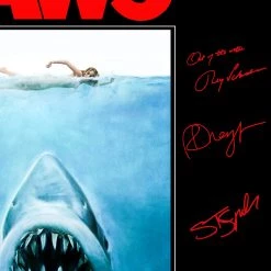 RARE-T Limited Edition Frames Jaws Movie Soundtrack Limited Signature Edition Studio Licensed LP Cover Custom Frame