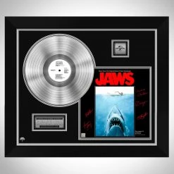 RARE-T Limited Edition Frames Jaws - Movie Soundtrack Limited Signature Edition Studio Licensed Platinum LP Custom Frame