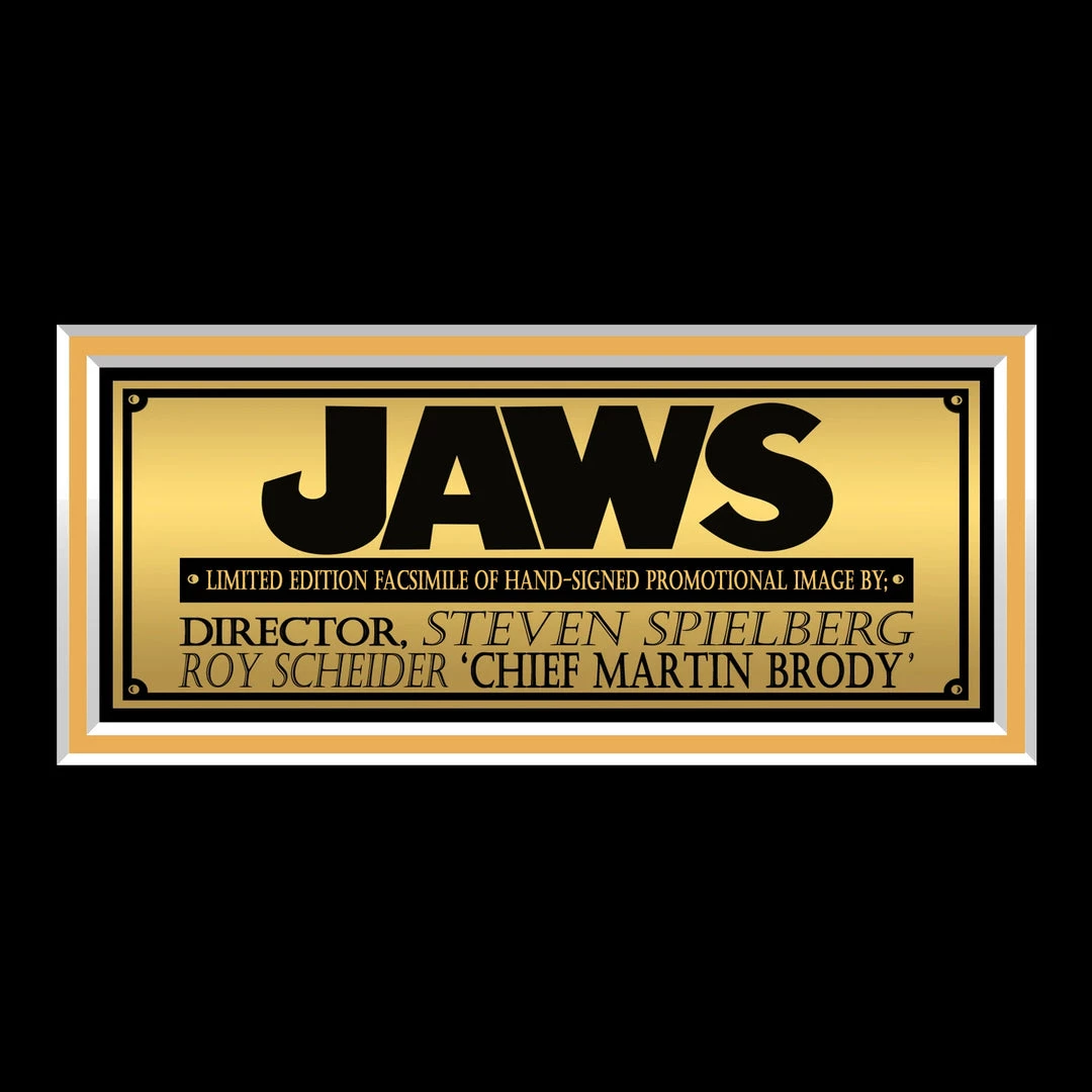 RARE-T Jaws Shark Photo Limited Signature Edition Studio Licensed Custom Frame Limited Edition Frames 4 RARE-T Jaws Shark Photo Limited Signature Edition Studio Licensed Custom Frame Limited Edition Frames