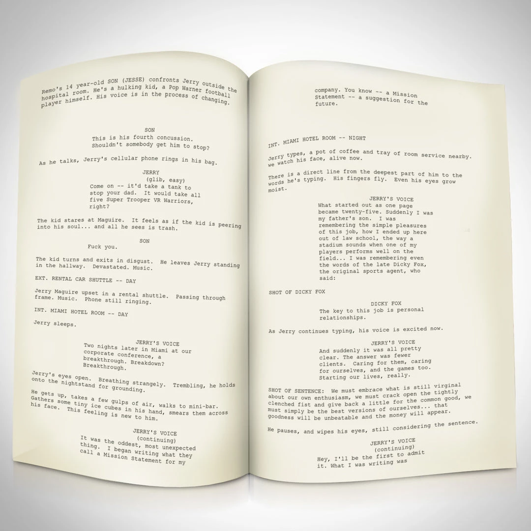 APW Signed Memorabilia Jerry Maguire - Hand-Signed Script By Tom Cruise & Cuba Gooding Jr. Custom Frame 3 APW Signed Memorabilia Jerry Maguire - Hand-Signed Script By Tom Cruise & Cuba Gooding Jr. Custom Frame