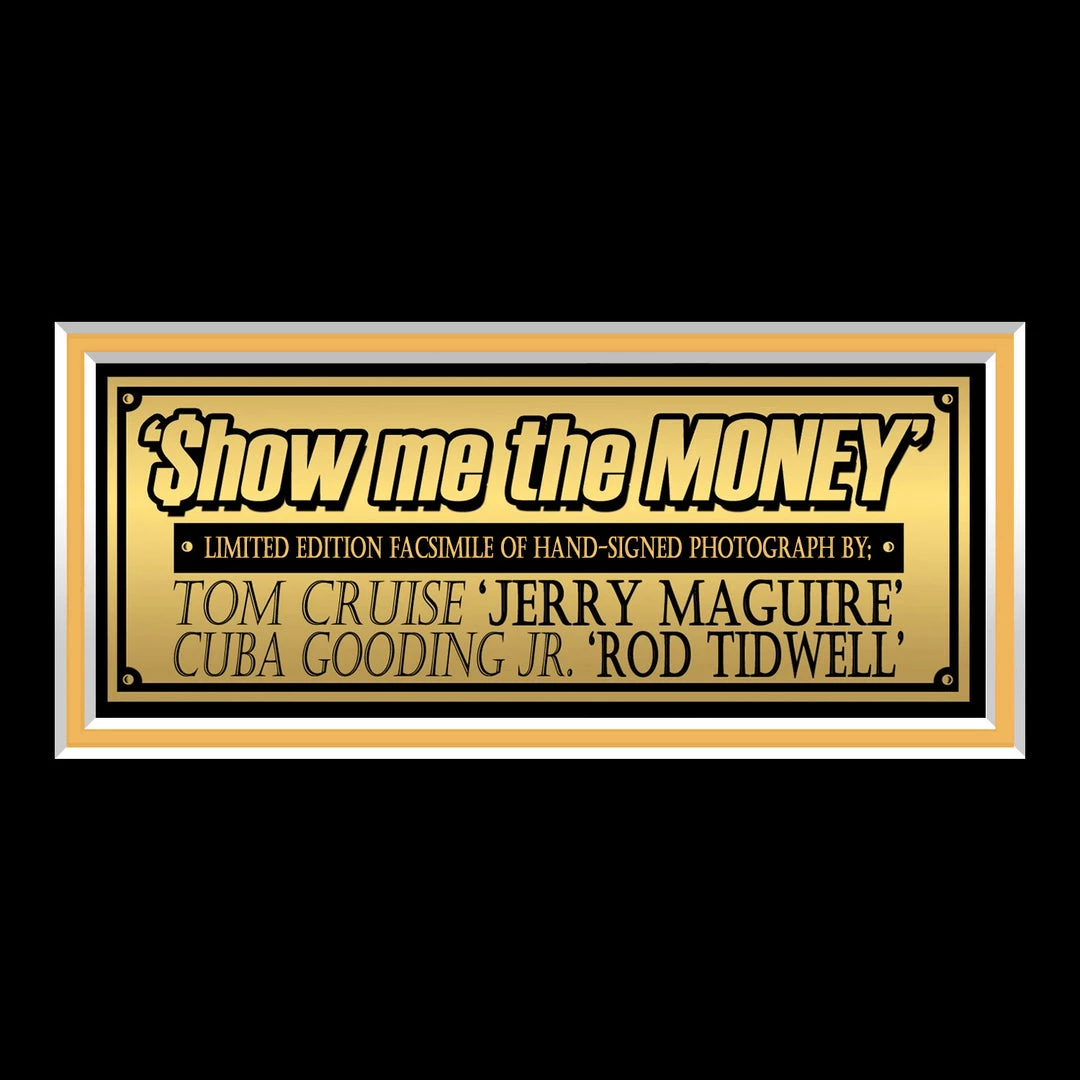 RARE-T Jerry Maguire Show Me The Money Photo Limited Signature Edition Studio Licensed Custom Frame 5 RARE-T Jerry Maguire Show Me The Money Photo Limited Signature Edition Studio Licensed Custom Frame