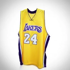 KOREA Kobe Bryant - Los Angeles Lakers Yellow Handsigned Basketball Jersey