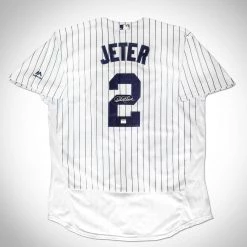 APW Derek Jeter - New York Yankees Hand Signed Baseball Jersey