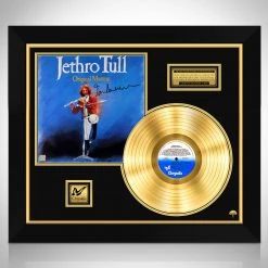 Rare-T Jethro Tull Original Masters Limited Signature Edition Studio Licensed Gold LP Custom Frame Limited Edition Frames