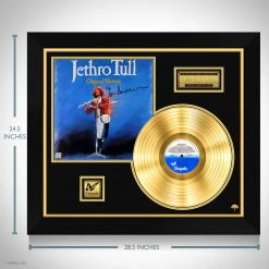 Rare-T Jethro Tull Original Masters Limited Signature Edition Studio Licensed Gold LP Custom Frame Limited Edition Frames