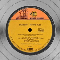 Rare-T Limited Edition Frames Jethro Tull Stand Up Limited Signature Edition Studio Licensed Platinum LP Custom Frame