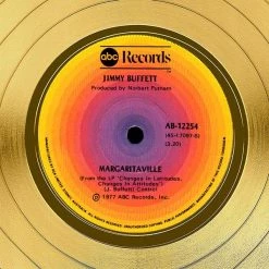 RARE-T Jimmy Buffett Margaritaville Gold LP Limited Signature Edition Studio Licensed Custom Frame Limited Edition Frames