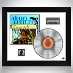 RARE-T Jimmy Buffett Margaritaville Limited Signature Edition Studio Licensed Platinum LP Custom Frame