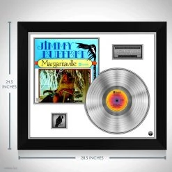 RARE-T Jimmy Buffett Margaritaville Limited Signature Edition Studio Licensed Platinum LP Custom Frame