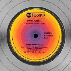 RARE-T Jimmy Buffett Margaritaville Limited Signature Edition Studio Licensed Platinum LP Custom Frame