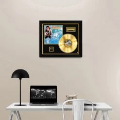 RARE-T Limited Edition Frames Jimmy Buffett Somewhere Over China Limited Signature Edition Studio Licensed Gold LP Custom Frame