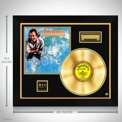 RARE-T Limited Edition Frames Jimmy Buffett Somewhere Over China Limited Signature Edition Studio Licensed Gold LP Custom Frame