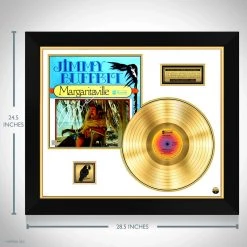 RARE-T Jimmy Buffett Margaritaville Gold LP Limited Signature Edition Studio Licensed Custom Frame Limited Edition Frames